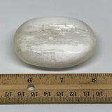 119g, 2.7"x2"x1", White Satin Spar (Selenite) Palmstone Crystal Gypsum, B22592
