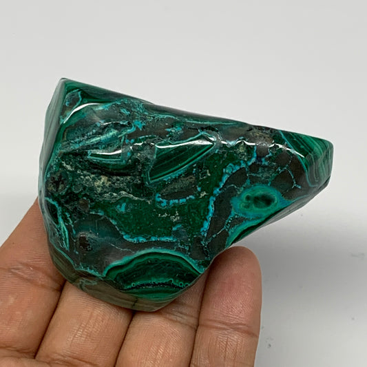 161.8g,2.7"x1.9"x1.3" Natural Azurite Malachite Freeform Polished @Congo, B18504