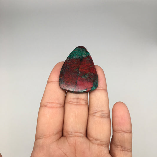 15.1g, 1.7"x1.2"x5mm Sonora Sunset Chrysocolla Cuprite Cabochon @Mexico,SC397