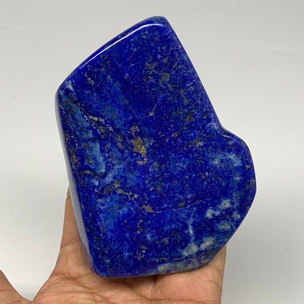 0.87 lbs, 4.2"x3.2"x1.2", Natural Polished Freeform Lapis Lazuli @Afghanistan, B26183