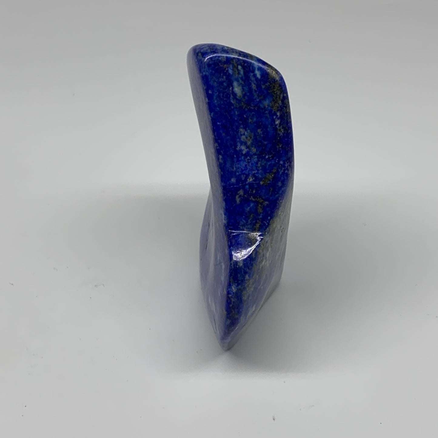 0.87 lbs, 4.2"x3.2"x1.2", Natural Polished Freeform Lapis Lazuli @Afghanistan, B