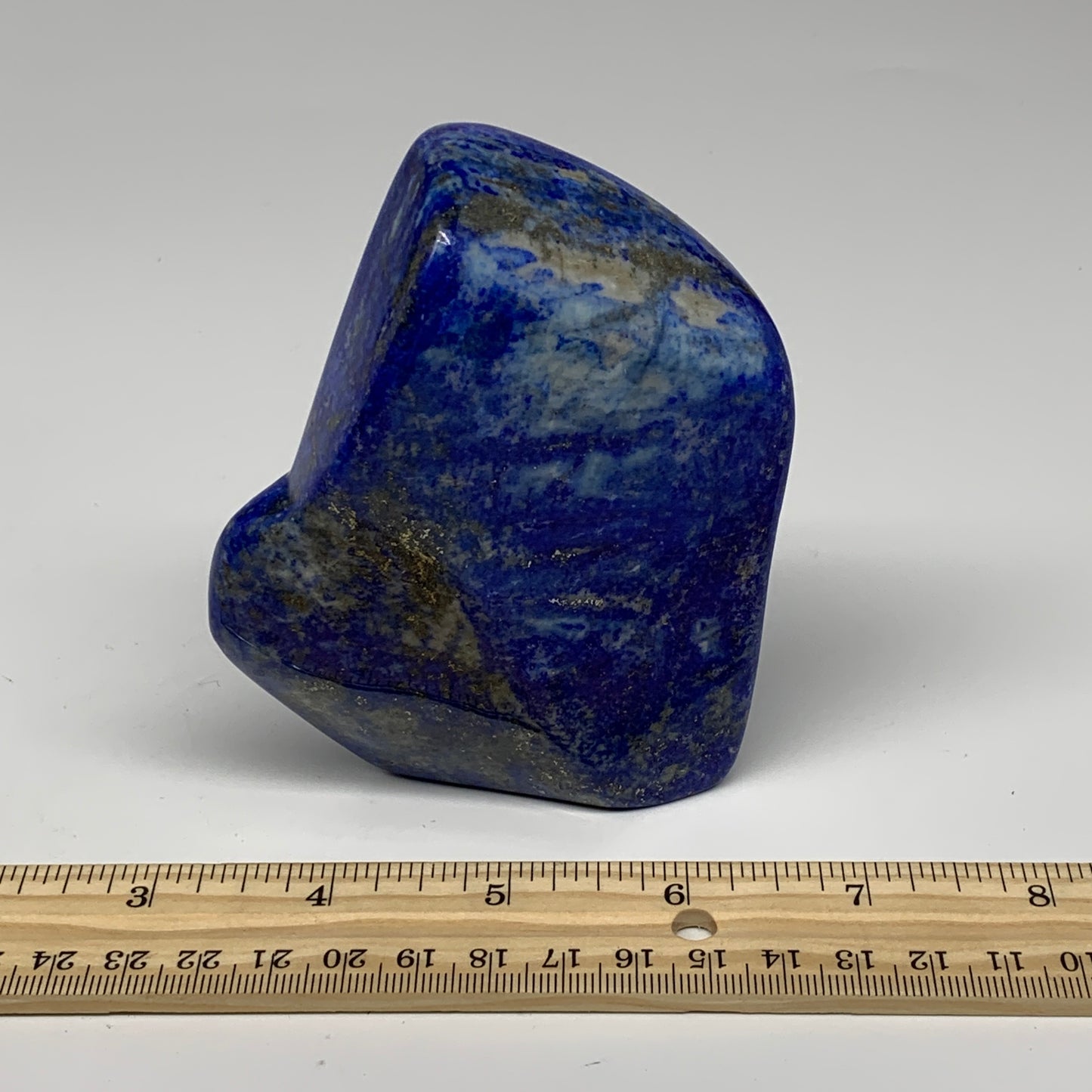 0.87 lbs, 4.2"x3.2"x1.2", Natural Polished Freeform Lapis Lazuli @Afghanistan, B