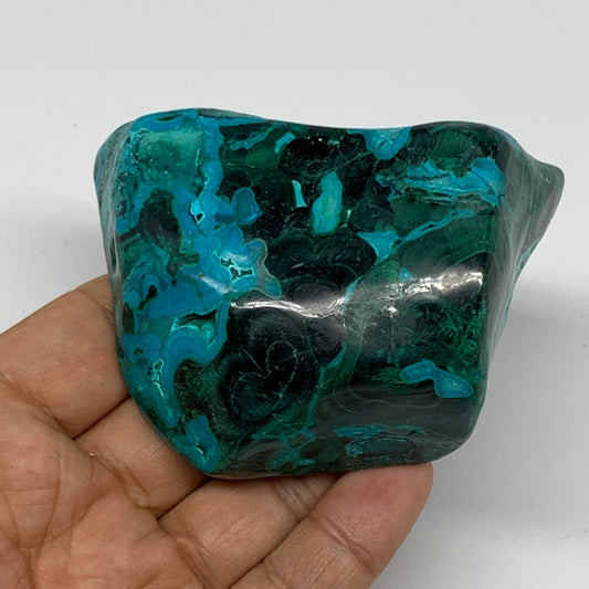 232.9g,3.1"x2.4"x1.4" Natural Azurite Malachite Freeform Polished @Congo, B18511