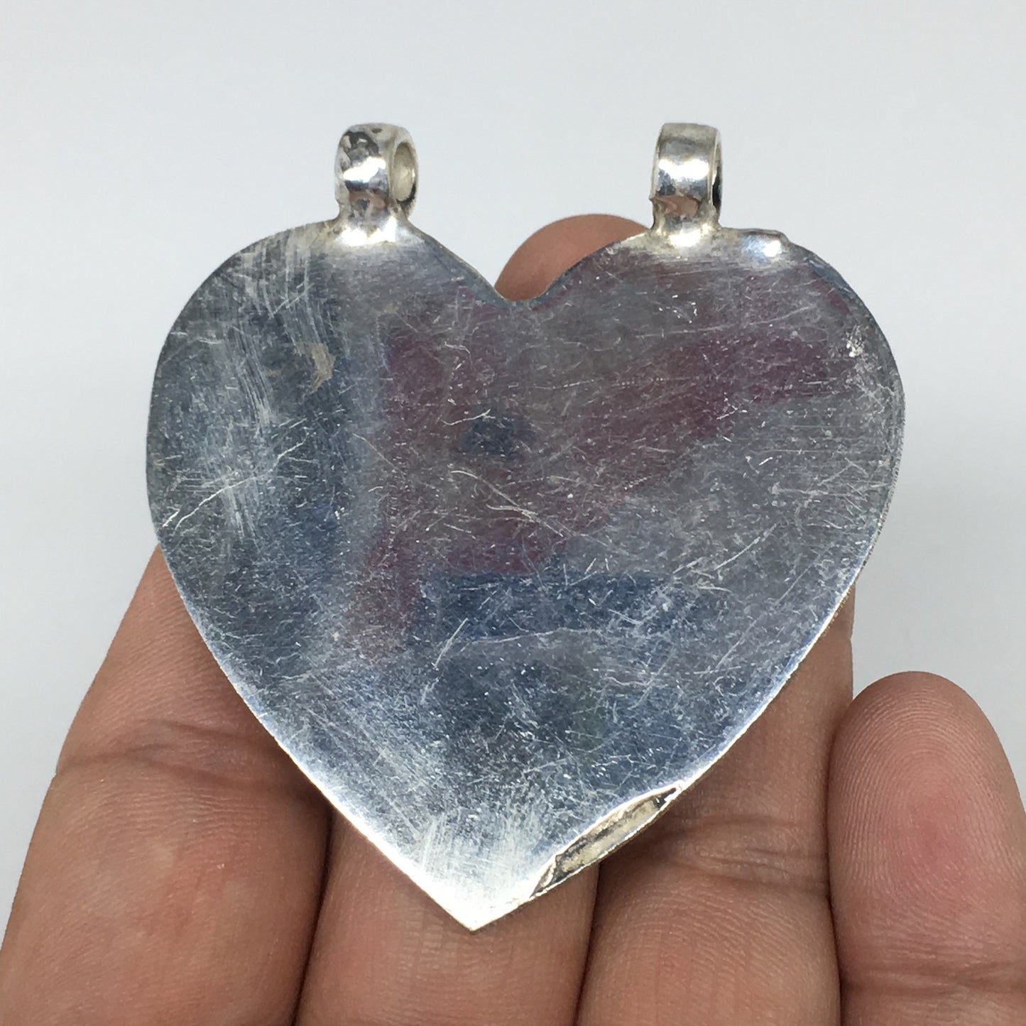 1pc,2.3"x2.1"x0.4",Turkmen Pendant Green Turquoise Inlay Square Shape,TN577