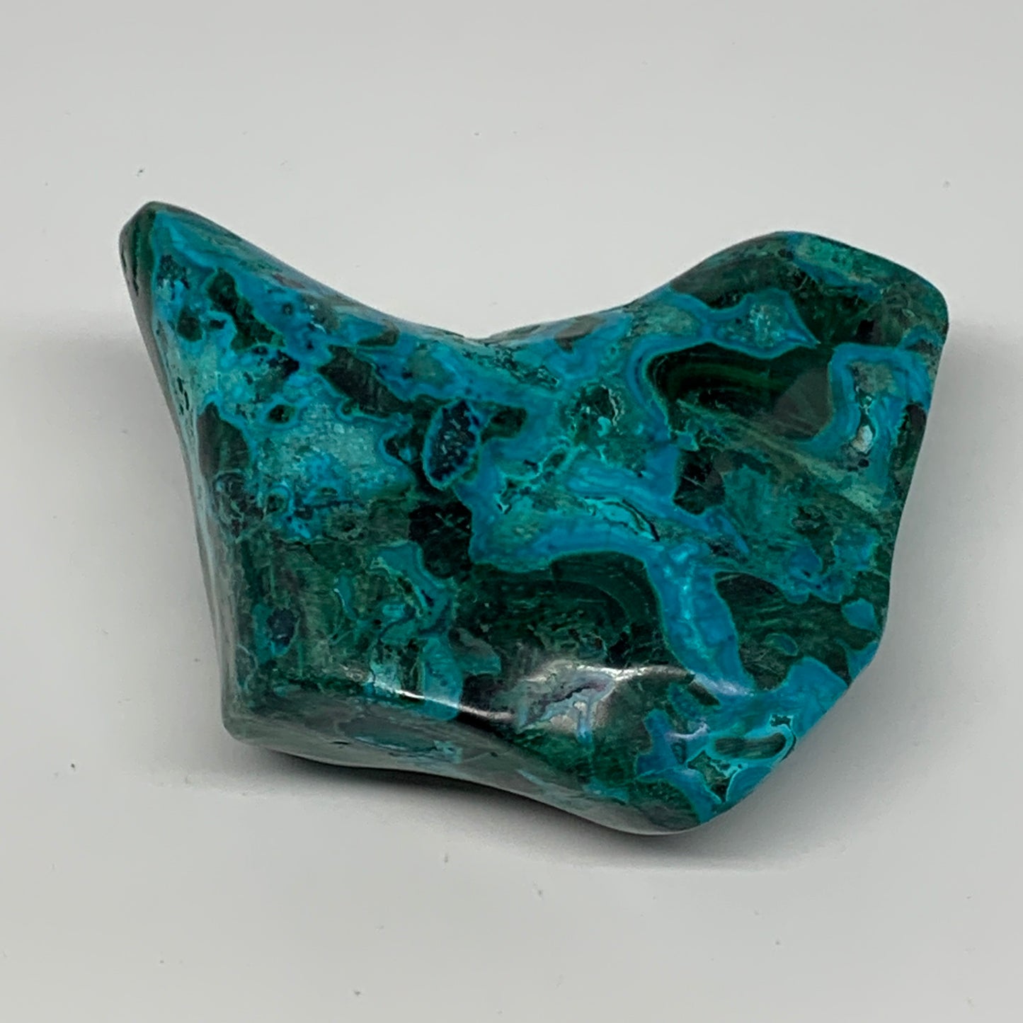 232.9g,3.1"x2.4"x1.4" Natural Azurite Malachite Freeform Polished @Congo, B18511