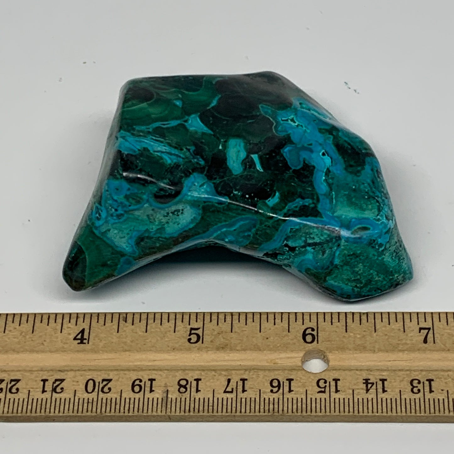 232.9g,3.1"x2.4"x1.4" Natural Azurite Malachite Freeform Polished @Congo, B18511