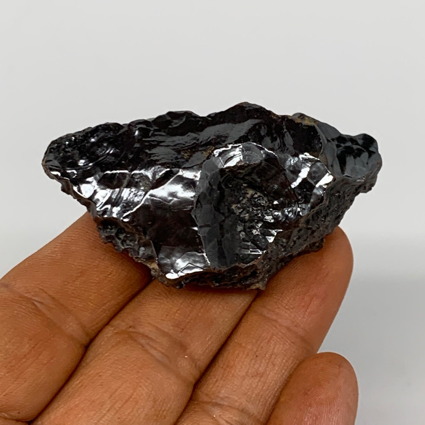 81.3g, 2.3"x1.2"x0.9" Rough Hematite Botryoidal Mineral Crystal @Morocco, B9609