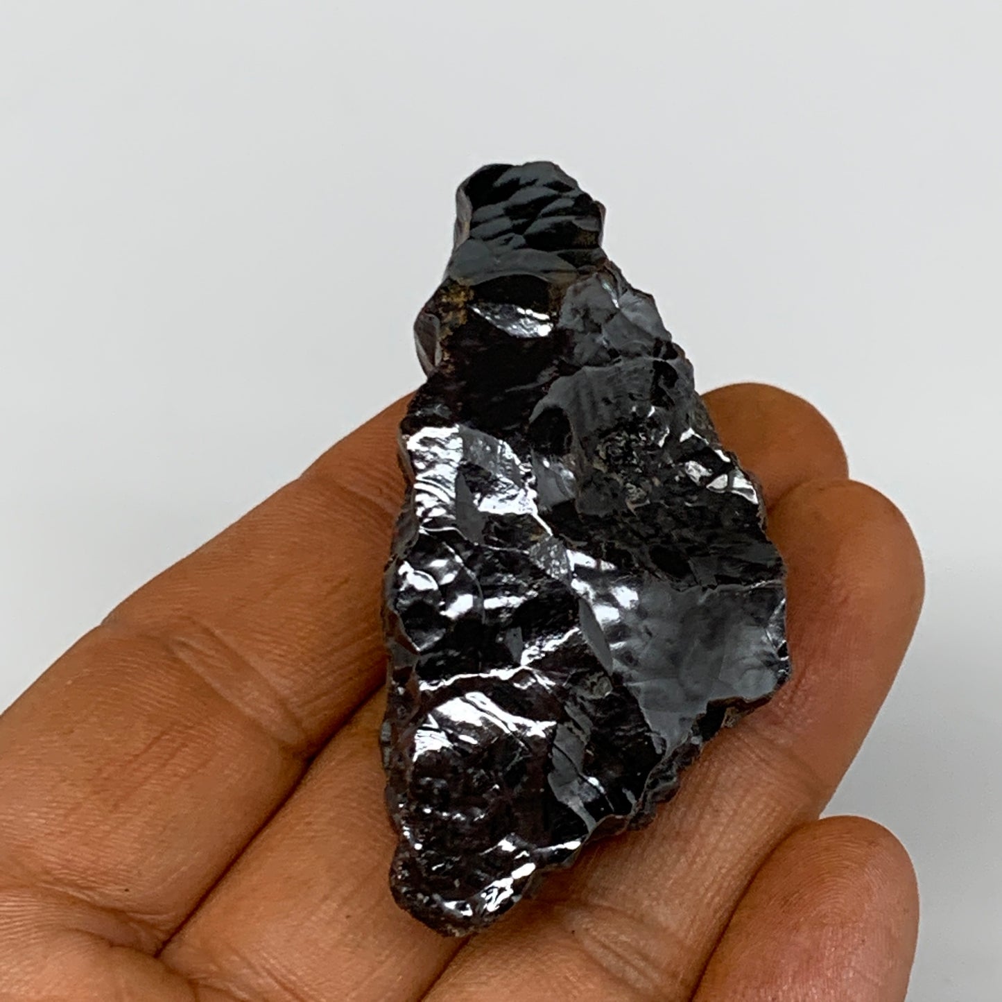 81.3g, 2.3"x1.2"x0.9" Rough Hematite Botryoidal Mineral Crystal @Morocco, B9609