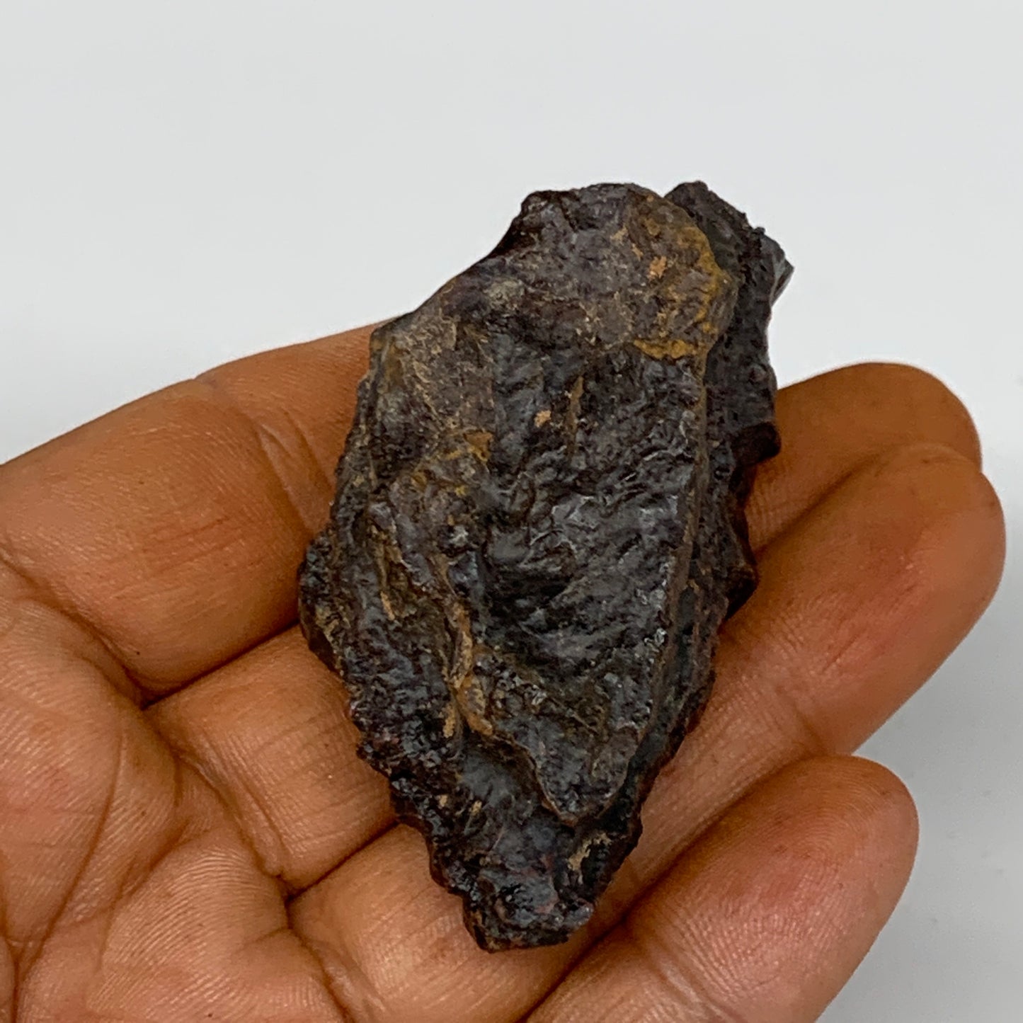 81.3g, 2.3"x1.2"x0.9" Rough Hematite Botryoidal Mineral Crystal @Morocco, B9609