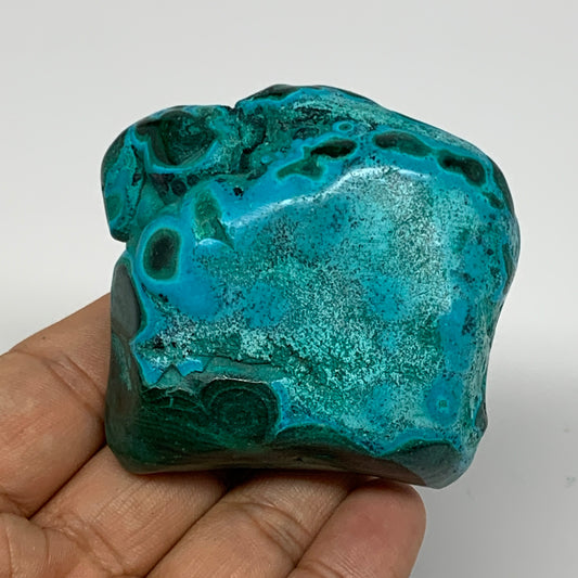 184.5g,2.4"x2.2"x1.5" Natural Azurite Malachite Freeform Polished @Congo, B18513