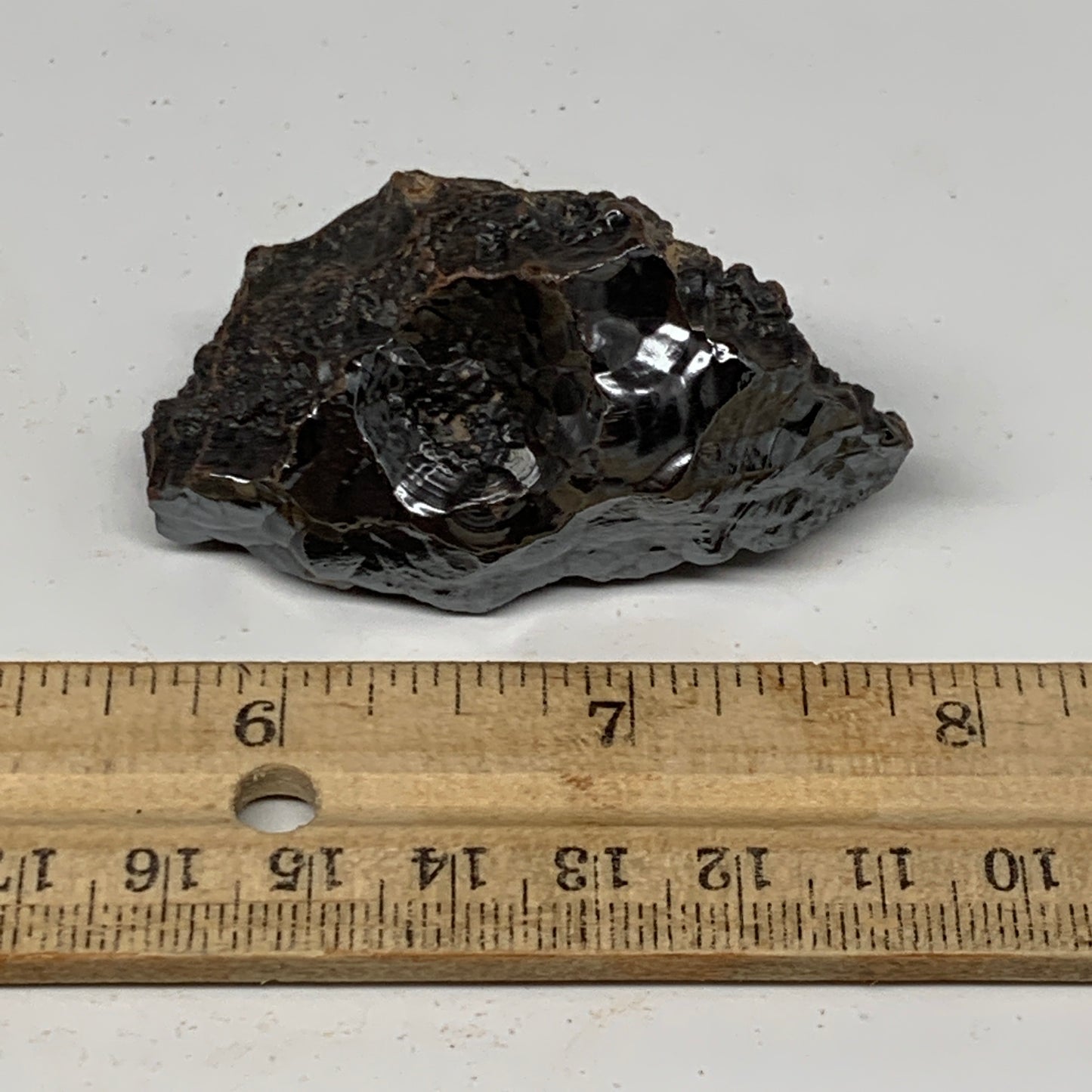 81.3g, 2.3"x1.2"x0.9" Rough Hematite Botryoidal Mineral Crystal @Morocco, B9609