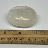 61g, 1.9"x1.6"x0.9", White Satin Spar (Selenite) Palmstone Crystal Gypsum, B2260