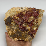 2740g, 6.25"x6.5"x3", Vanadinite Crystals Cluster Mineral Specimens @Morocco,B11