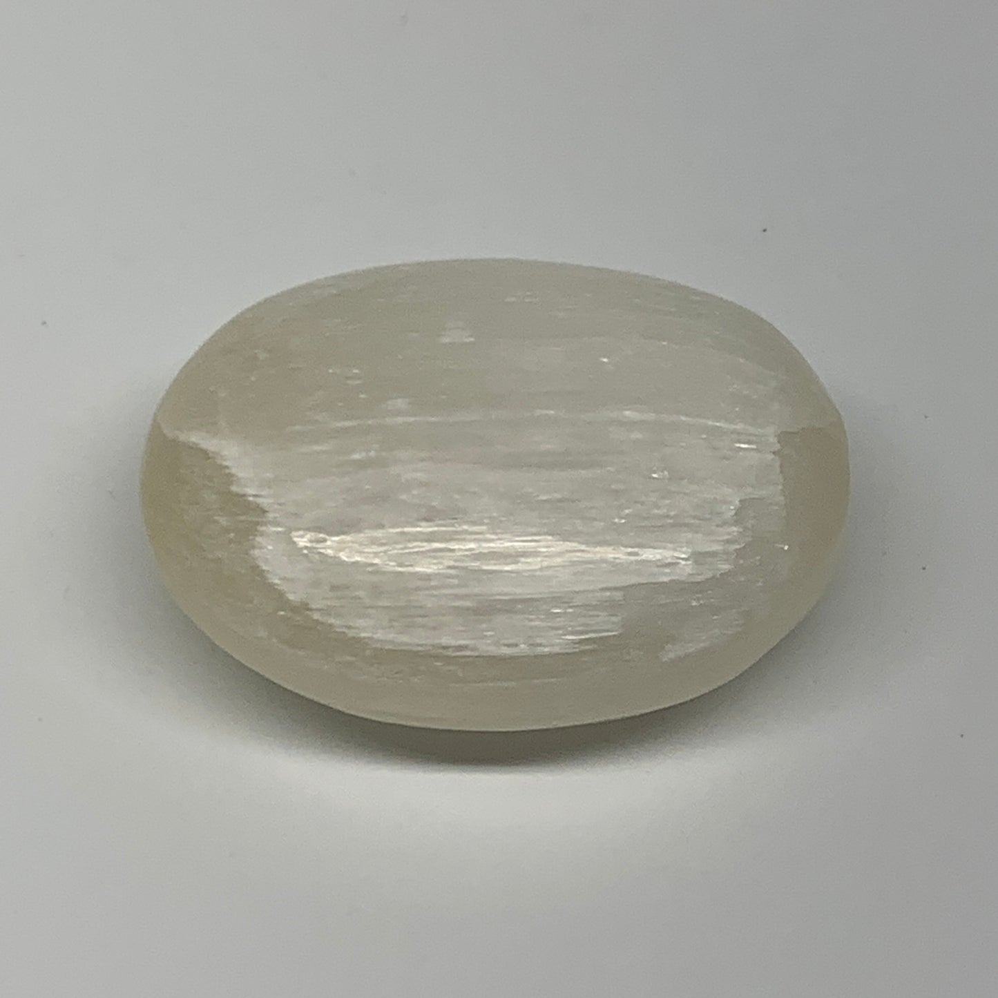 70g, 2.1"x1.7"x0.9", White Satin Spar (Selenite) Palmstone Crystal Gypsum, B2260