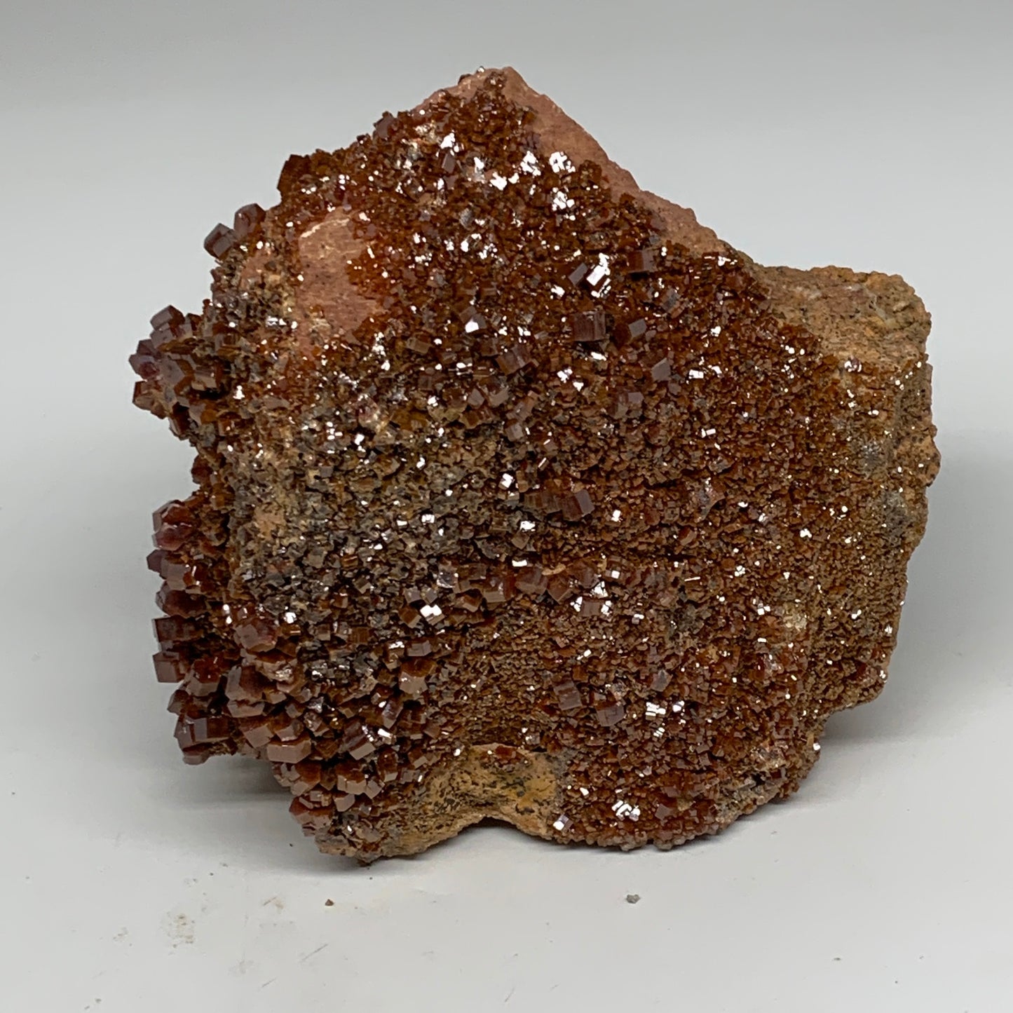 2498g, 6"x5.9"x3.4", Vanadinite Crystals Cluster Mineral Specimens @Morocco,B112
