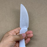 156g,7.75"x1.5"x0.7"Natural Selenite Crystal Knife (Satin Spar) @Morocco,B24134