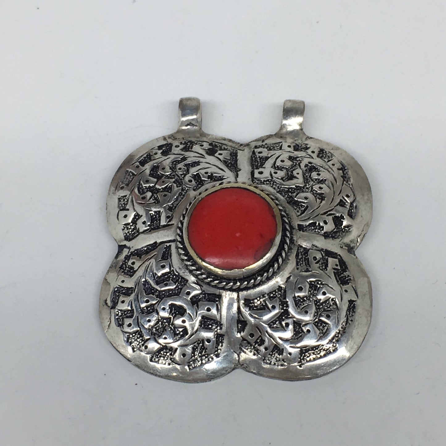 1pc,2.3"x1.9"x0.6",Turkmen Pendant Fashion Tribal Pendant Statement,TN596