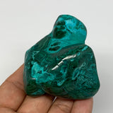 184.1g,2.6"x2.2"x1.5" Natural Azurite Malachite Freeform Polished @Congo, B18526
