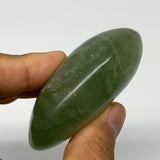 137.3g,2.6"x1.8"x1.1", Natural Fluorite Palm-Stone Polished Reiki @Madagascar, B