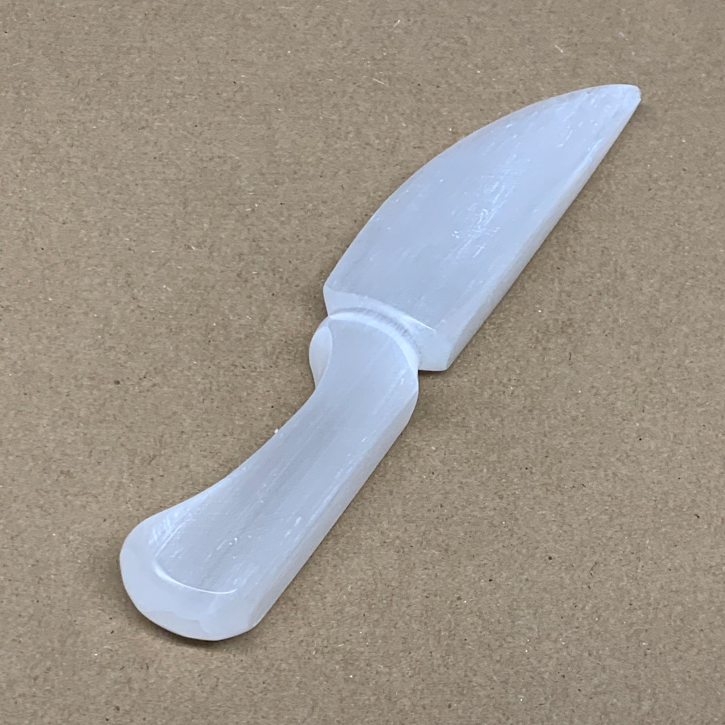 190g,8"x1.5"x0.7"Natural Selenite Crystal Knife (Satin Spar) @Morocco,B24138