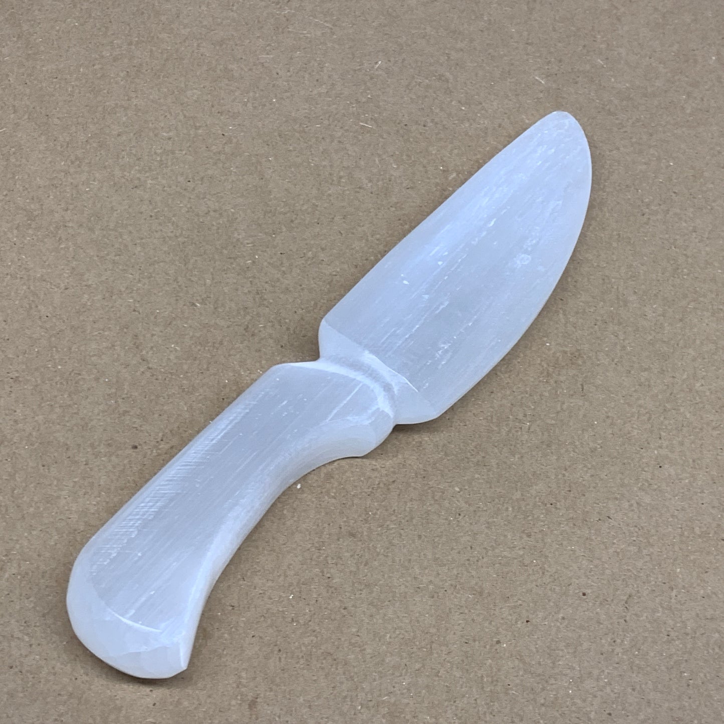 190g,8"x1.5"x0.7"Natural Selenite Crystal Knife (Satin Spar) @Morocco,B24138