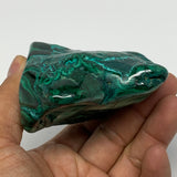 347.8g,3.6"x2.8"x1.7" Natural Azurite Malachite Freeform Polished @Congo, B18529