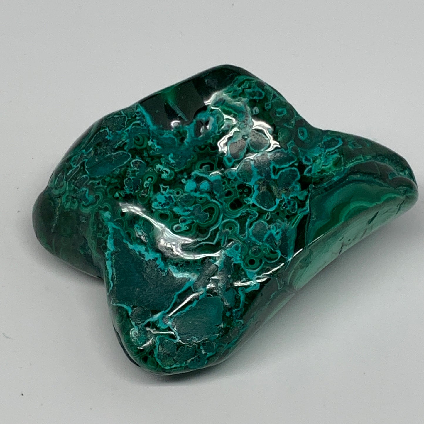 347.8g,3.6"x2.8"x1.7" Natural Azurite Malachite Freeform Polished @Congo, B18529