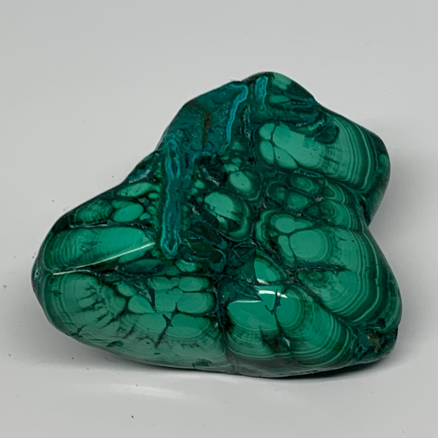 347.8g,3.6"x2.8"x1.7" Natural Azurite Malachite Freeform Polished @Congo, B18529