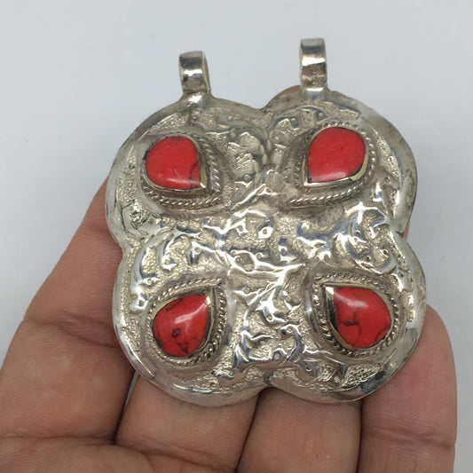 1pc,2.3"x2"x0.5",Turkmen Pendant Tribal Fashion Square Shape Statement,TN603