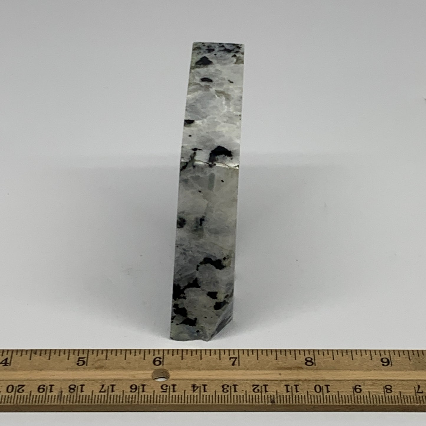 238.6g, 3"x2.8"x0.9", Rainbow Moonstone Freeform Crystal Polished @India, B21667