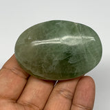86.1g,2.4"x1.6"x0.8", Natural Fluorite Palm-Stone Polished Reiki @Madagascar, B1