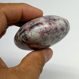 133.4g,2.5"x2.1"x1.1" Tourmaline Rubellite Palm-Stone Reiki @Madagascar,B20905