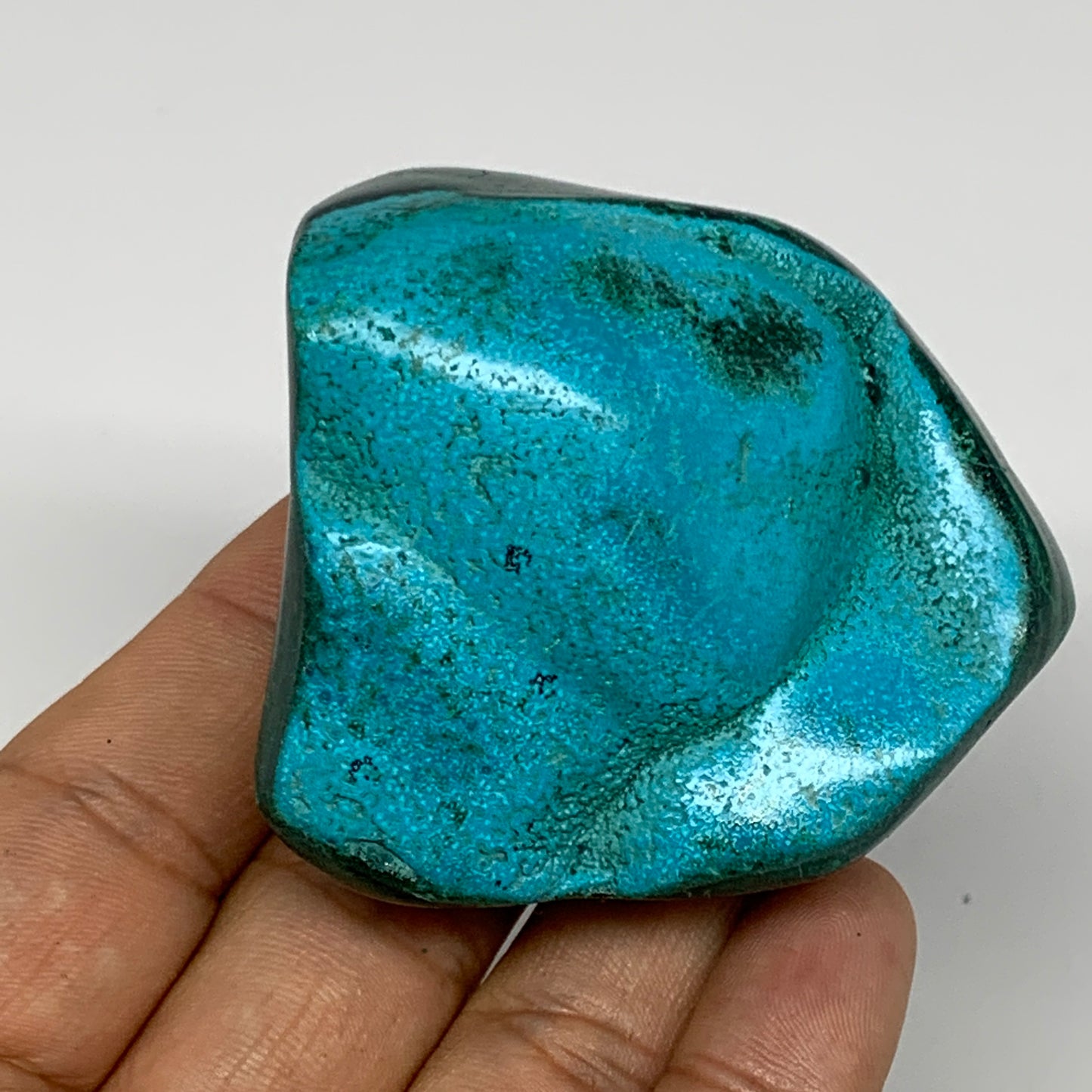 208g,2.3"x2.2"x1.5" Natural Azurite Malachite Freeform Polished @Congo, B18536