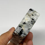 277.4g, 3"x2.9"x0.9", Rainbow Moonstone Freeform Crystal Polished @India, B21673
