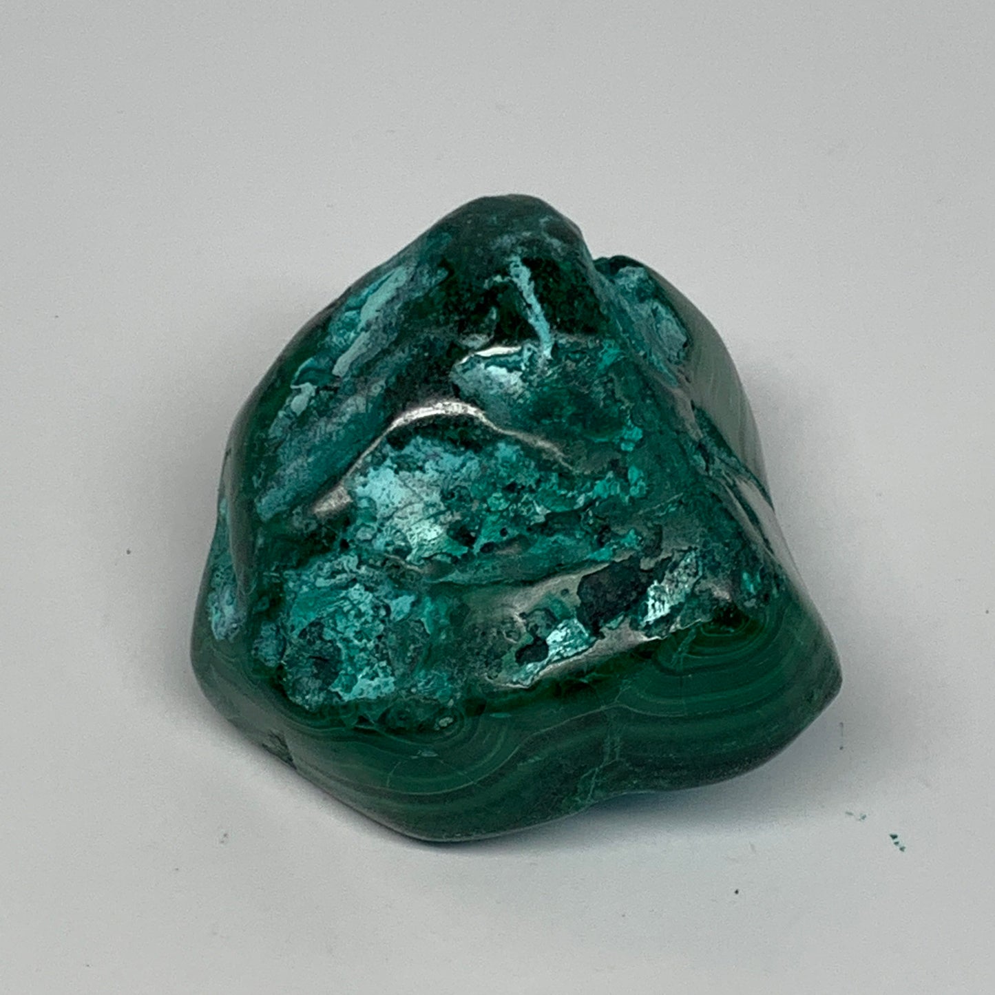 208g,2.3"x2.2"x1.5" Natural Azurite Malachite Freeform Polished @Congo, B18536