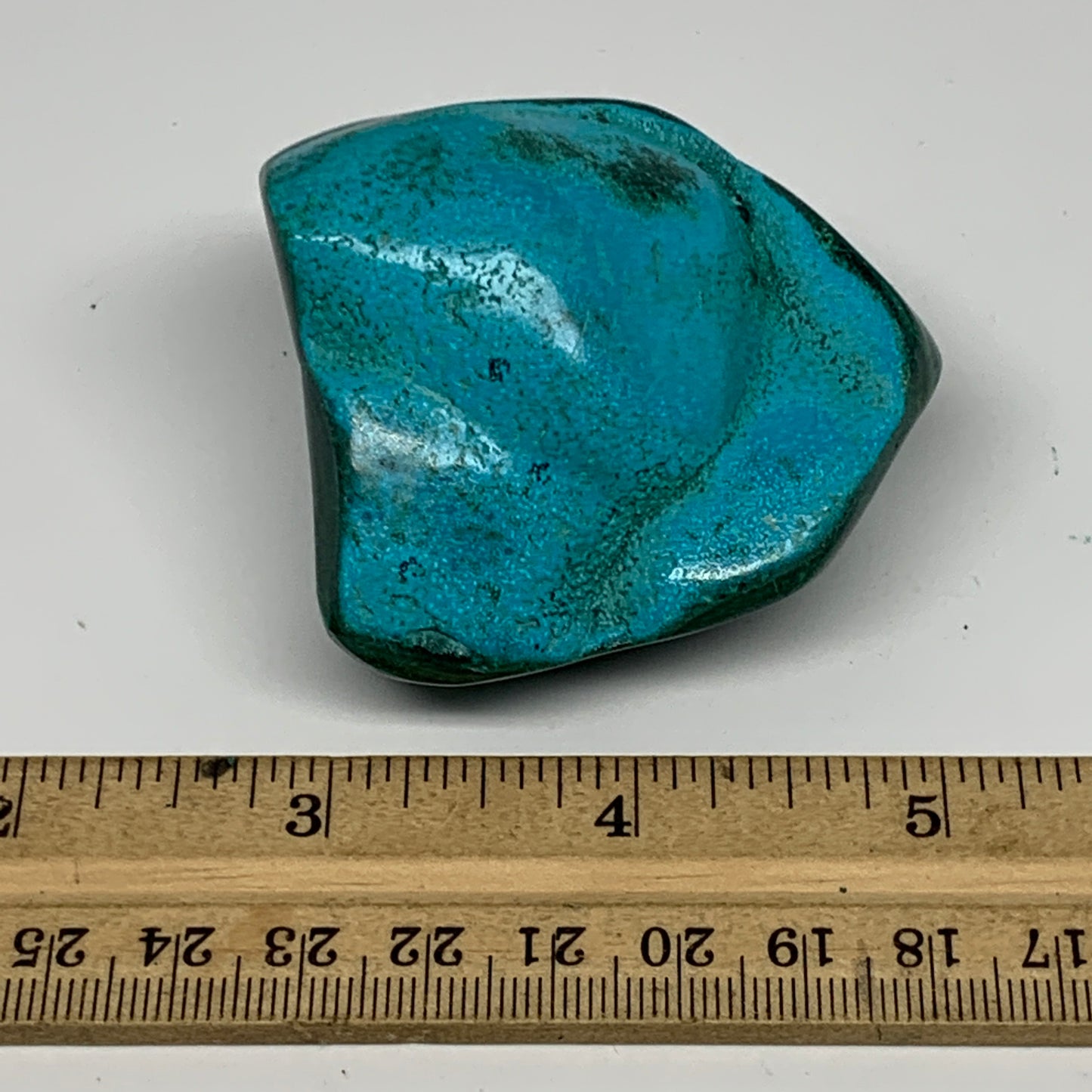 208g,2.3"x2.2"x1.5" Natural Azurite Malachite Freeform Polished @Congo, B18536