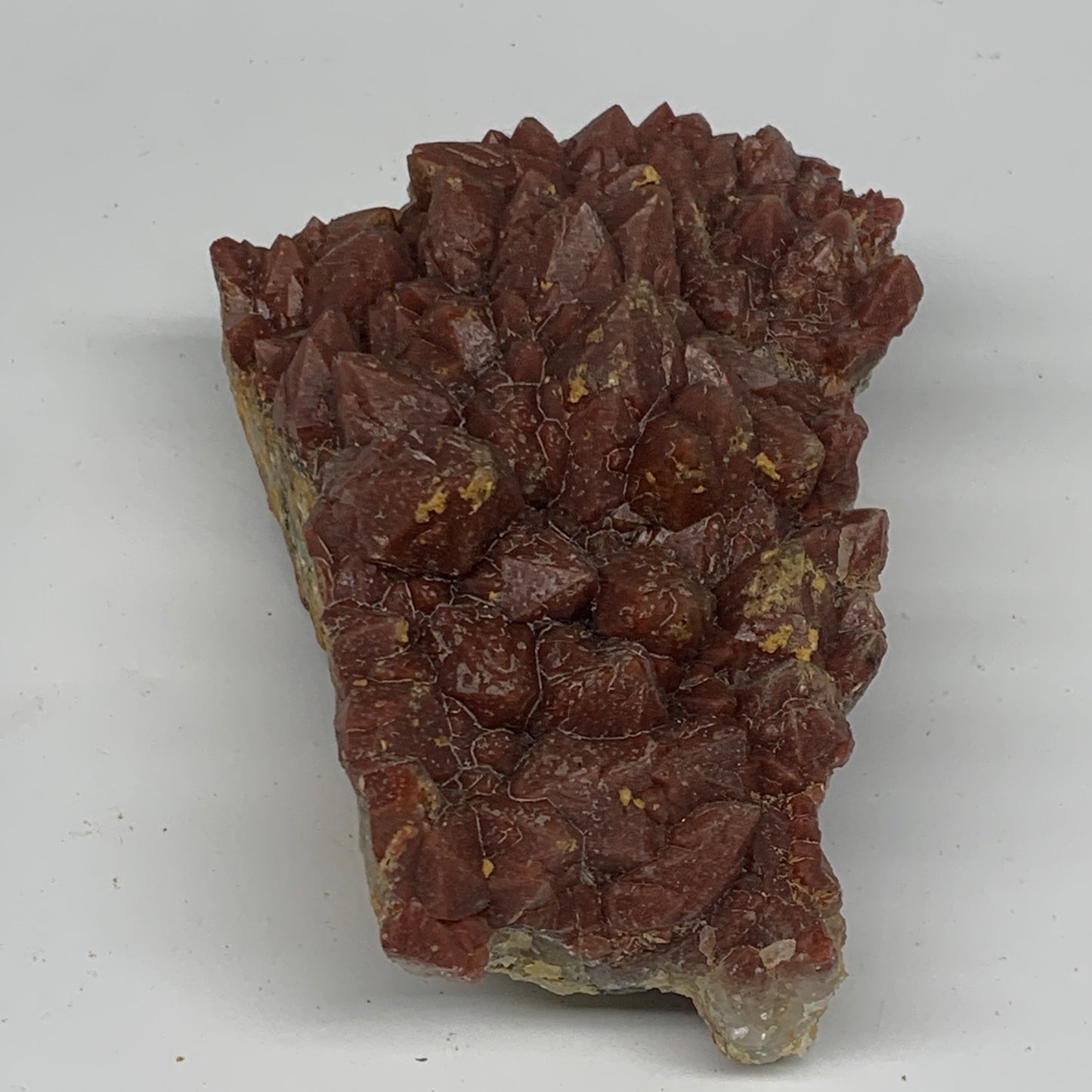 780g, 5"x3.5"x2.5" Red Quartz Crystal Mineral Specimens @Morocco, B11294