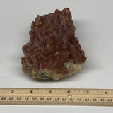 780g, 5"x3.5"x2.5" Red Quartz Crystal Mineral Specimens @Morocco, B11294