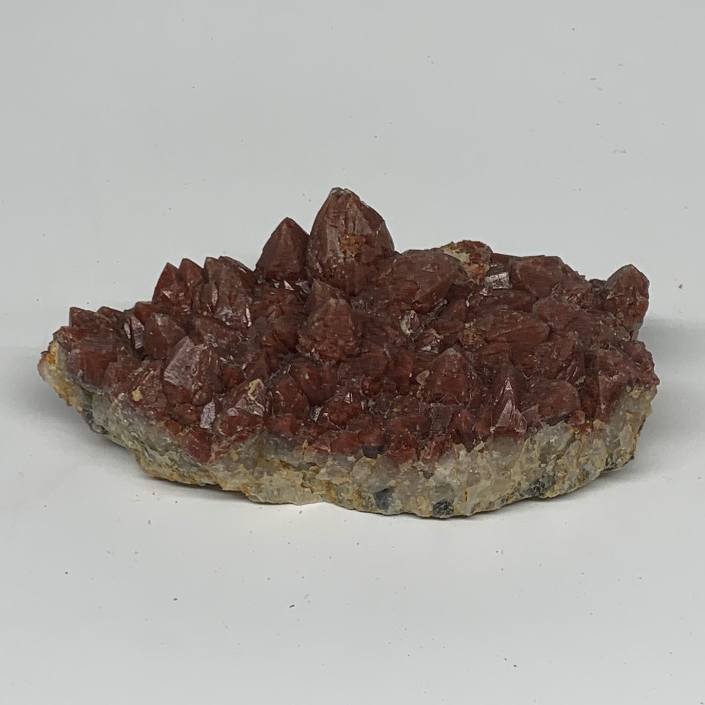 668g, 6"x3"x1.9" Red Quartz Crystal Mineral Specimens @Morocco, B11295