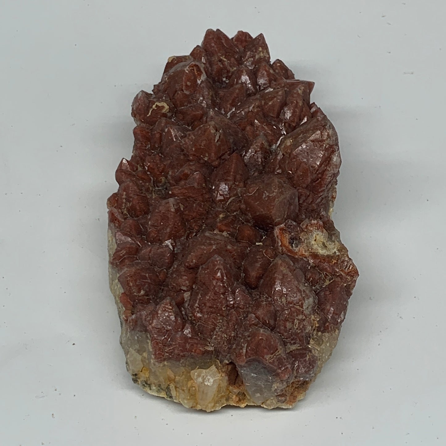 668g, 6"x3"x1.9" Red Quartz Crystal Mineral Specimens @Morocco, B11295