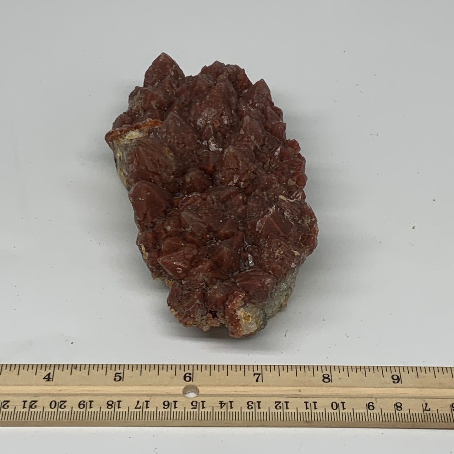 668g, 6"x3"x1.9" Red Quartz Crystal Mineral Specimens @Morocco, B11295