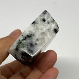 182.3g, 3.1"x3.1"x1", Natural Rainbow Moonstone Freeform Crystal Polished @India