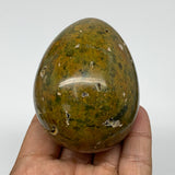 281.9g,2.8x2.2" Natural Ocean Jasper Egg Crystal Reiki Energy @Madagascar,B3197