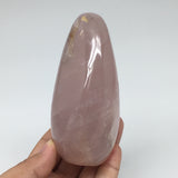 418.2g,4.1"x2.4"x2" Rose Quartz Crystal Freeform Polished Shiny Glassy, B1142