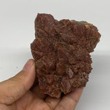 270g, 2.9"x2.5"x2.3" Red Quartz Crystal Mineral Specimens @Morocco, B11297