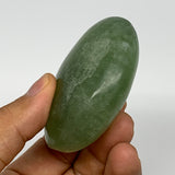 142.1g,2.5"x2"x1.1", Natural Fluorite Palm-Stone Polished Reiki @Madagascar, B17