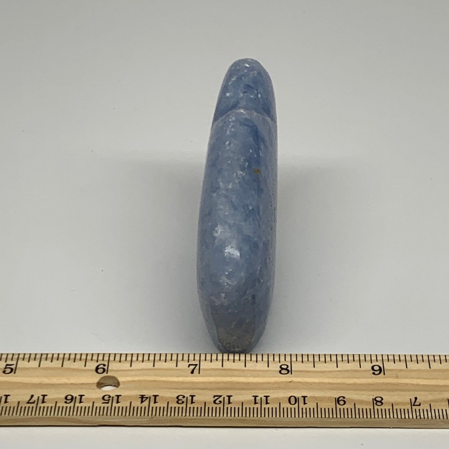 182.5g, 3.5"x2.4"x0.9" Natural Blue Calcite Buffalo Polished @Madagascar,B22384