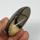 86.5g,2.4"x1.7"x0.9" Septarian Nodule Palm-Stone Polished Reiki Madagascar,B5067