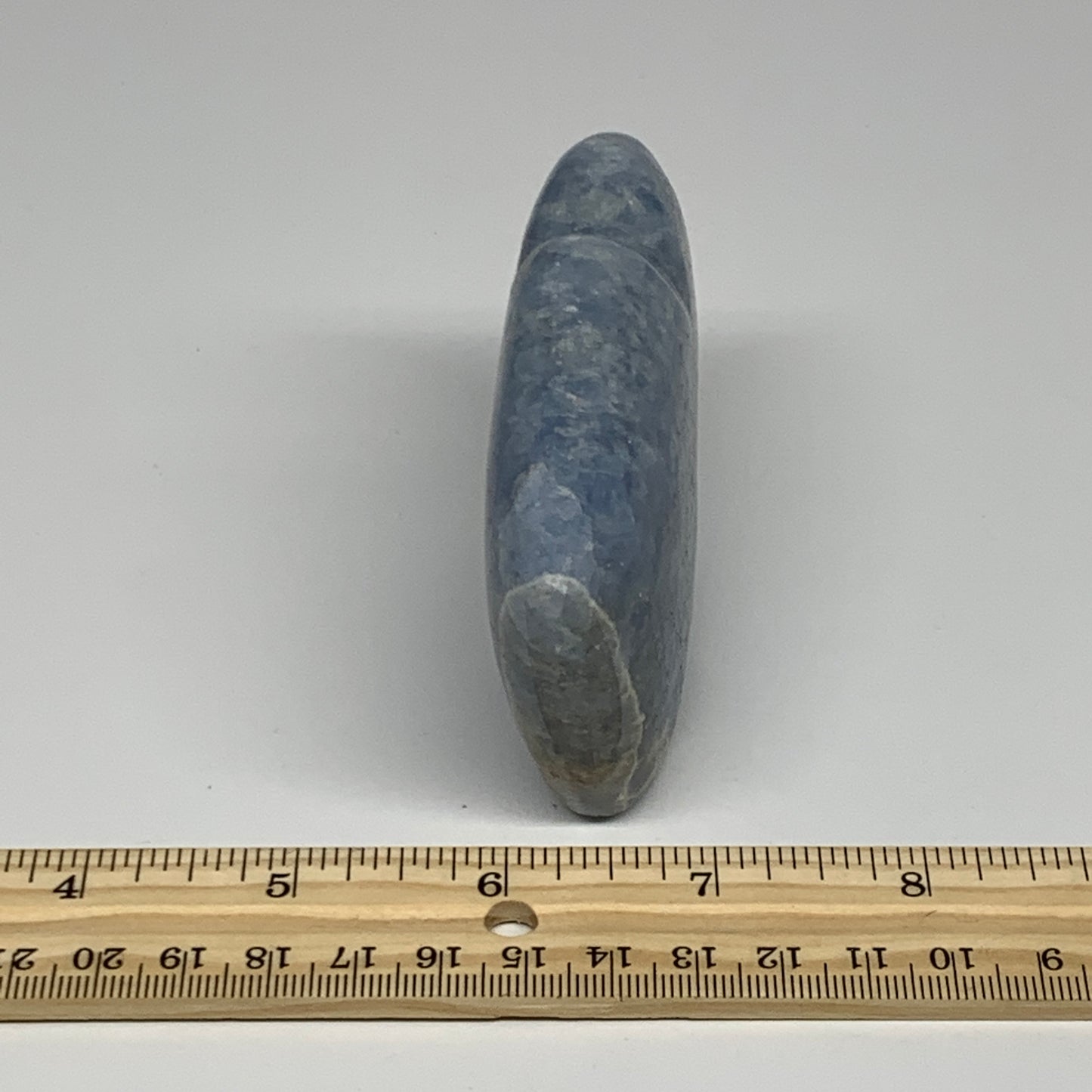 211.6g, 3.6"x2.4"x1" Natural Blue Calcite Buffalo Polished @Madagascar,B22385