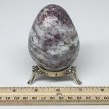 370.7g, 3.1"x2.4" Tourmaline Rubellite Egg Crystal Reiki Energy @Madagascar,B130